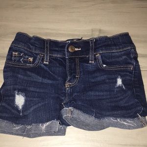 Abercrombie kids ripped jeans shorts